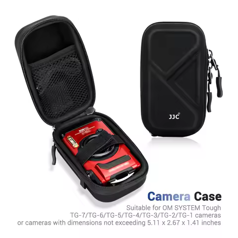 JJC Compact Camera Pouch for Olympus TG-7 TG7 TG-6 TG6 TG-5 TG-4 TG-3 TG-2 TG-1 Camera Travel Case w