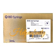 BD Sterile 3ml Syringe 100s Slip Tip (REF 302106)