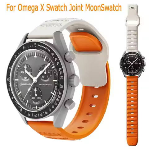 20mm Silicone Wristband For Omega X Swatch Joint MoonSwatch Strap Sport Breathable Bracelet For Moon