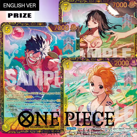 Diy Proxy One Piece Card Game 26-27 Store Championship Season 2 Nami Op15-108 Nico Robin Op15-109 Mo