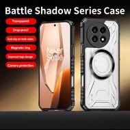 For Oneplus 15 13 13R Nord4 Nord5 Nord CE5  Phone Case, Battle Shadow Anti-slip Hard PC + TPU Transp