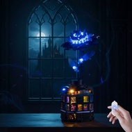 LED Light Set Suitable for LEGO Black Dahlia Flower Wednesday 76784 Building Blocks (Not Include Mod