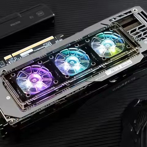 Custom Replacement Memory (VRAM) Cooling Radiator & Backplate Fan for NVIDIA GeForce RTX 3070 3080 R