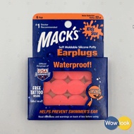 [Next Day Configuration] Mack's Silicone Earplugs Children's Clay Orange 6 Pairs Ear Plug