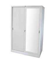 Lucky World ตู้เสื้อผ้าบานทึบ-เงา แผ่นชั้นเต็ม WSS-119C