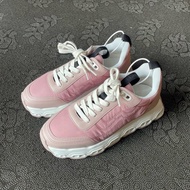 99新Hermes愛馬仕lmpulse白粉運動鞋37碼帶防塵袋