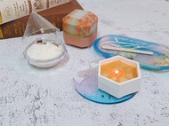 【超奢溫感蠟燭】蠟燭材料包 可完成 1 個成品 天然大豆蠟SPA蠟燭