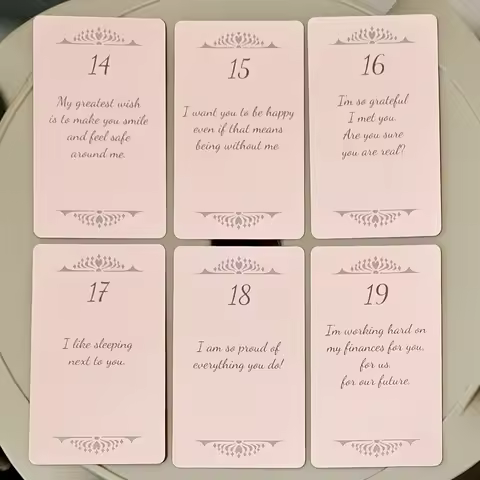 10.3*6cm Soulmate Love Message Oracle Deck 56 Heartfelt Romance Cards for Twin Flame Readings Elegan