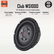 JBL CLUB SERIES 10” SHALLOW MOUNT SUBWOOFER CLUB-WS1000 100% ORIGINAL
