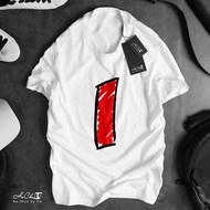 Letter T-Shirt - I - HoCha89 - High Quality Chain Collar Sewing (Real Picture)