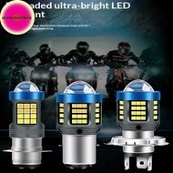 Strongaroetrtomj 1/2Pcs 120W H4 LED Light For Motorcycle 360° Super Bright Mini Driving Light H4 H6 