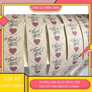 THANK YOU STAMP COMBO - Kraft PAPER DECAL Size 4*4