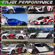 Sport Racing Body Side Skirt Line Stripe Sticker Wrap Vinyl Film  Accessory for VW Golf8 MK8 MK 8 GT