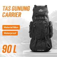 90L Waterproof Hiking Bag Large Carrier Backpack for Outdoor & Travel