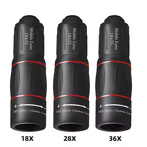 18/28/36X Monocular Telescope Universal Zoom Phone Camera Telephoto Lens Optical Telescope Lens for 