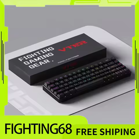 Feker Fighting68 Mechanical Keyboard Magnetic Switch Quick Trigger 8k Esport Low Latency Rgb Customi