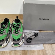 Balenciaga triple s sneaker 40號 巴黎世家 螢光綠黑色霧霾灰 胖胖鞋 老爹鞋 運動鞋