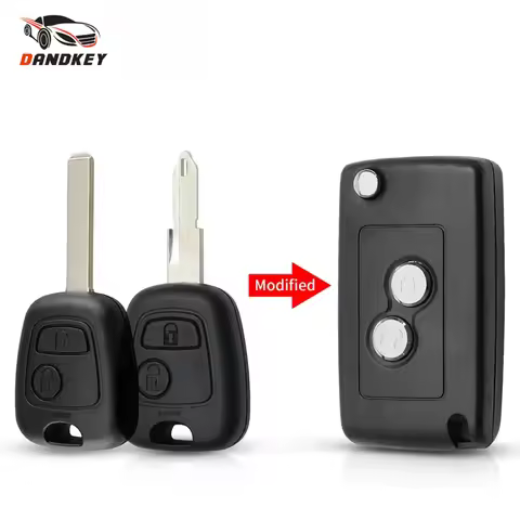 Dandkey Modified Flip Car Key For Citroen C1 C2 C3 C4 Picasso Xsara For Peugeot 206 306 307 107 207 