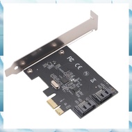 [W F S B] PCI-E to SATA3.0 Expansion Card 6Gbps 2-Port Expansion Adapter Board ASM1061 Chip for Win1