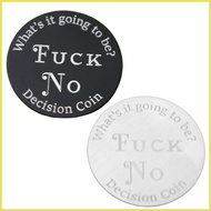 Yes or No Decision Coin Funny Decision Maker Metal Decision Coin Double Sided Flipping Board Games c