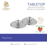 [1 SET CONTENTS 2PCS] BIMA Cup Lid Diameter 9cm B911NP Stainless SUS 430 Mug Cover Original Stainles