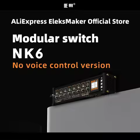 EleksMaker NK6 USB switch independent control, button switch, retro gold plating, table setting, sen