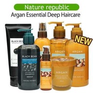 NATURE REPUBLIC 自然共和國黑豆  摩洛哥堅果必備深層護髮 (洗髮水  狀況  發包  霧  露天