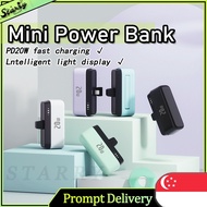 SG • Mini PowerBank Fast Charging 5000mAh Portable Charger Small Lightweight Power Bank