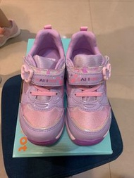 2022全新moonstar 月星carrot紫色運動童鞋17.5公分