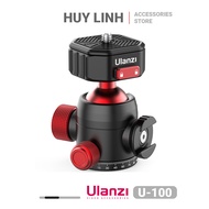 Đầu ballhead Ulanzi U-100 Claw Quick Release cho tripod xoay 360 độ tải 20kg
