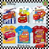 🚗ลิขสิทธิ์แท้ Disney เสื้อยืดเด็กชาย Wheel and Wing และ Cars McQueen เสื้อผ้าเด็กชาย  อายุ 3-9 ปี พร