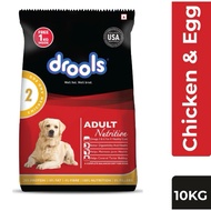 DROOLS DOG FOOD 10KG REAL CHICKEN & EGG (ADULT AND PUPPY)