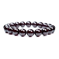 【正佳珠寶】石榴石 頂級翠亮透紫紅 10mm手珠 石榴石手珠