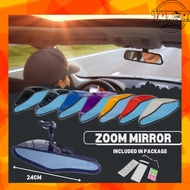 (Zoom Mirror) OEM Zoom Rearview Mirror Center Mirror Cover Monaco Engineering (Blue Mirror)(Anti-Gla