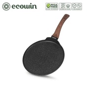 ecowin 25CM Granite Non Stick Egg Pan Pancake Pan Induction Crepe Pan Pizaa Pan Suitable for All Sto