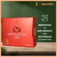 [Ready SG Stock] Wealthy Health Deer Placental 50000mg 100 Capsules Deer Placenta