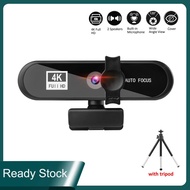 Full HD Web Camera 2K 4K Webcam Autofocus Usb Web Camera with Microphone Tripod for Laptop Desktop