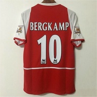 Retro 2002-2004 Arsenal Home Soccer Jersey Custom T-shirt Football Jersey S-2XL BERGKAMP HENRY
