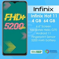 Hp Infinix Hot 11 Ram 4/64Gb New, Baru Garansi Resmi Infinix 1 Thn Terlaris,Termurah,Bergaransi,Dapa