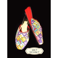 Size 7/ Eur 37/ 25cm: Peranakan Nyonya Beaded Slippers (Kasut Manek)