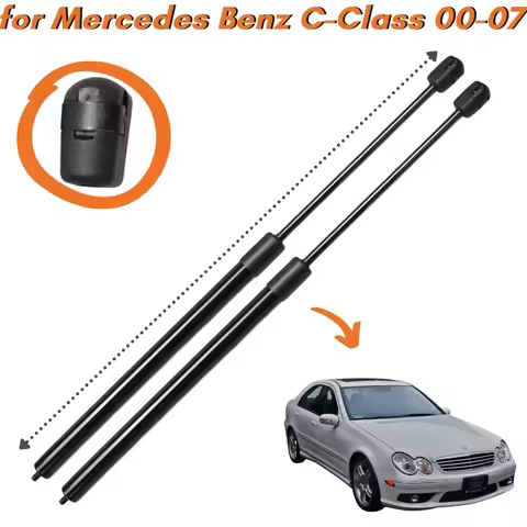 Qty(2) Hood Struts for Mercedes Benz C-Class W203 CL55 AMG CLK 2000-2007 Front Bonnet Gas Springs Li