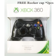 Microsoft Xbox 360 Wireless Controller w/ Joysticks  Vibration Gaming Joypad Black for XBox 360 game Console