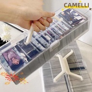 CAMELLI5Q Football Stars Trading Card Storage Box, Dustproof Plastic Game Cards Storage Box, Multi-P
