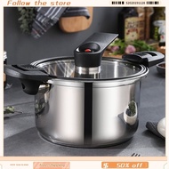 【Free Shipping】304 Stainless Steel Micro Pressure Cooker Household Multi-function Soup Pot Large Capacity Gas Induction Cooker General Soup Pot