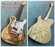 Relic Fender Telecaster Electric Guitar Alder Body Natral Wood Maple Fingerboard Handmade 100% High 