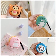 Case Baseus WM01 WM02 TWS Cartoon Doraemon Wireless Headphones Silicone Case Cover Dust
