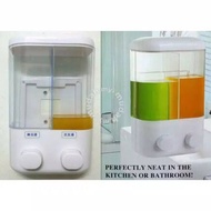 2 in 1 liquid soap dispenser 2 double tubes 2-in-1 soap dispenser