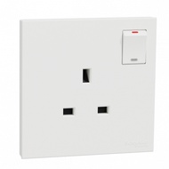 AvatarOn C, Switched Socket, 13A 250V, 1 Gang or 2 Gang with LED, White