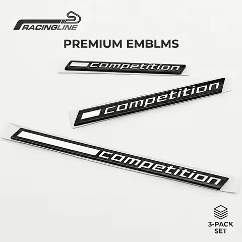 3D ABS Car Trunk Fender Body Logo Decal Competition Emblem Badge Sticker for BMW M2 M3 M4 M5 M8 G20 