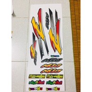 Tem Mio Z thái cam đỏ dán xe đen - không bay màu